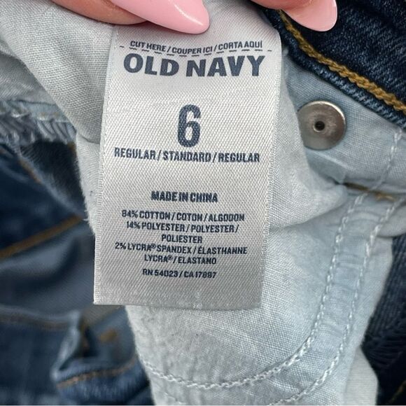 Old Navy The Sweetheart Hudson Women’s Mid Rise Straight Leg Denim Jeans Size 6 - Picture 12 of 14